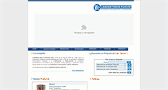 Desktop Screenshot of laboratoriosfarcos.com